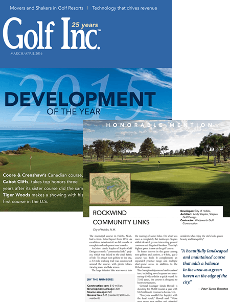 Golf Inc - Development of the Year